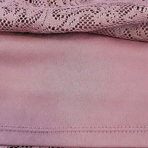 EC AUX OFF THE SHOULDER LACE TUNIC DRESS SZ. 10 - Picture 2 of 4